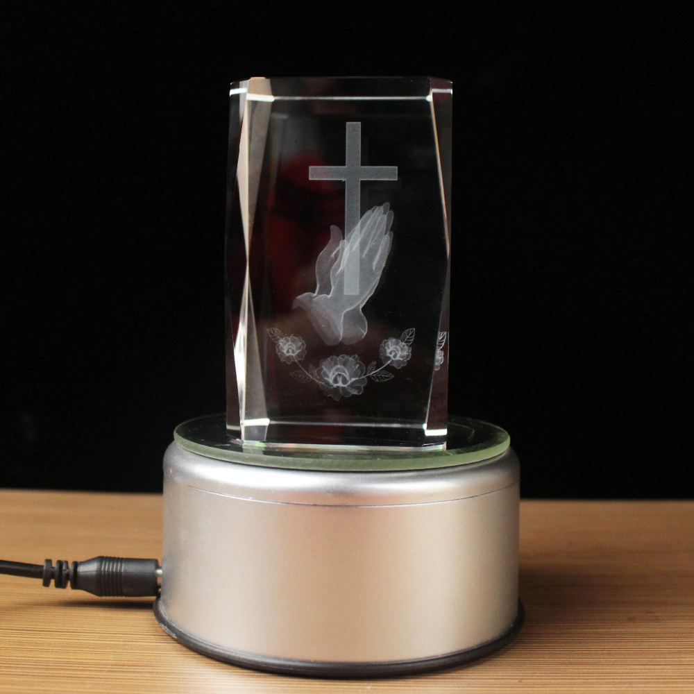 3D Laser Crystal Religious Cub - đánh giá và giá Paper Weight Crystal