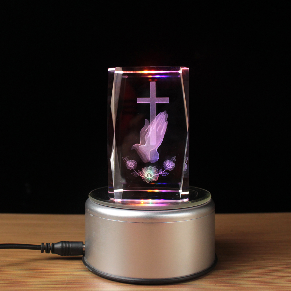 3D Laser Crystal Religious Cub - đánh giá và giá Paper Weight Crystal