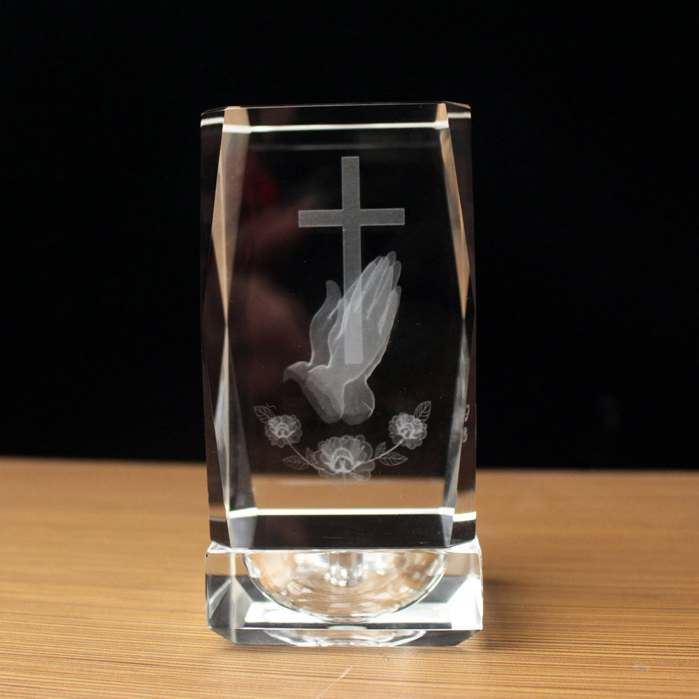 3D Laser Crystal Religious Cub - đánh giá và giá Paper Weight Crystal