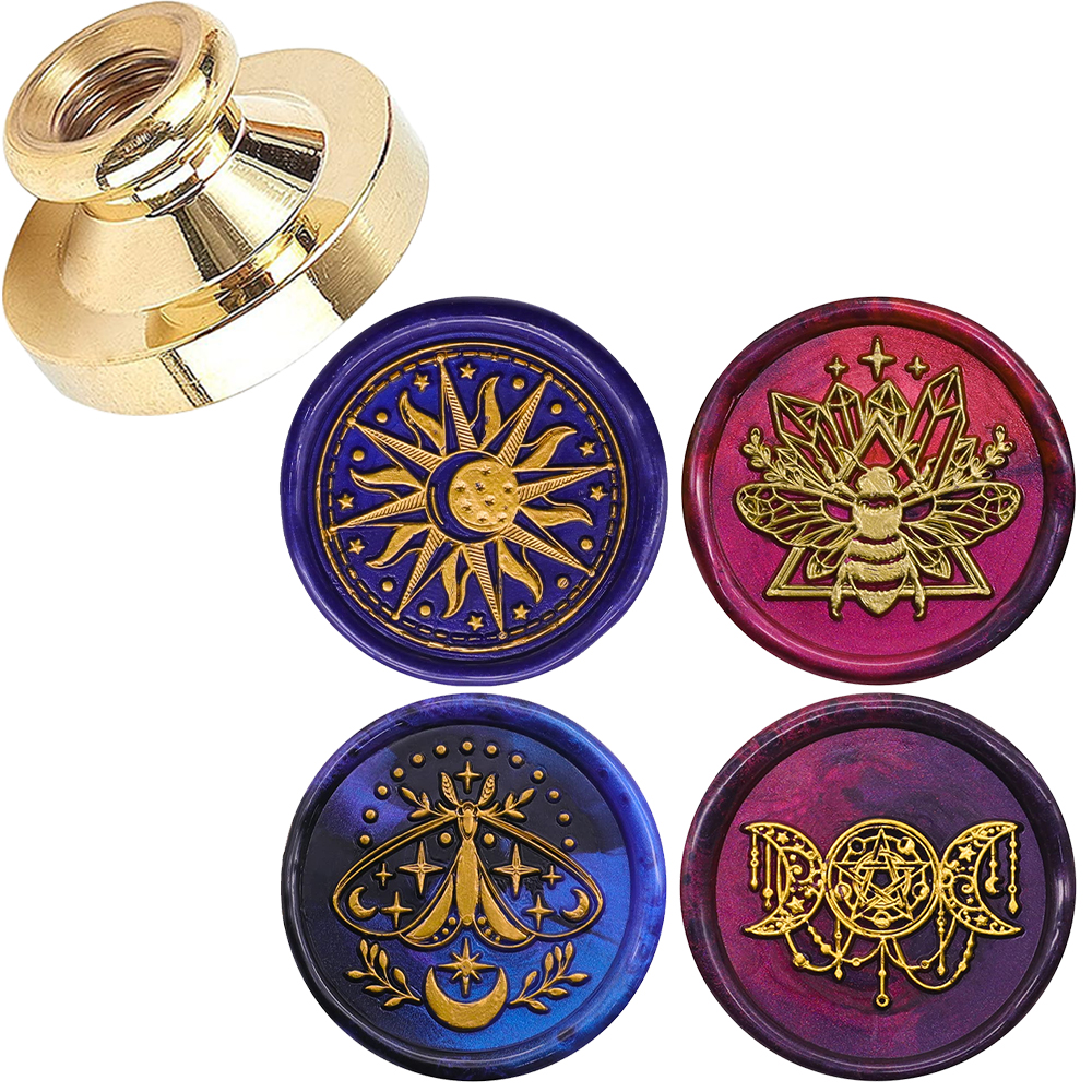 Wax Seal Stamp Head Sun Moon a - đánh giá và giá Wax Seal Stamp Set