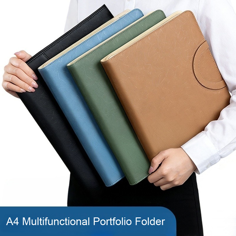 Multifunctional A4 PU Leather  - đánh giá và giá Binder A4 Lever
