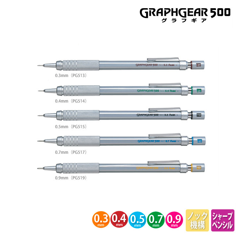 Pentel Graphgear 500 Drafting  - đánh giá và giá Mechanical Pencil 0.3