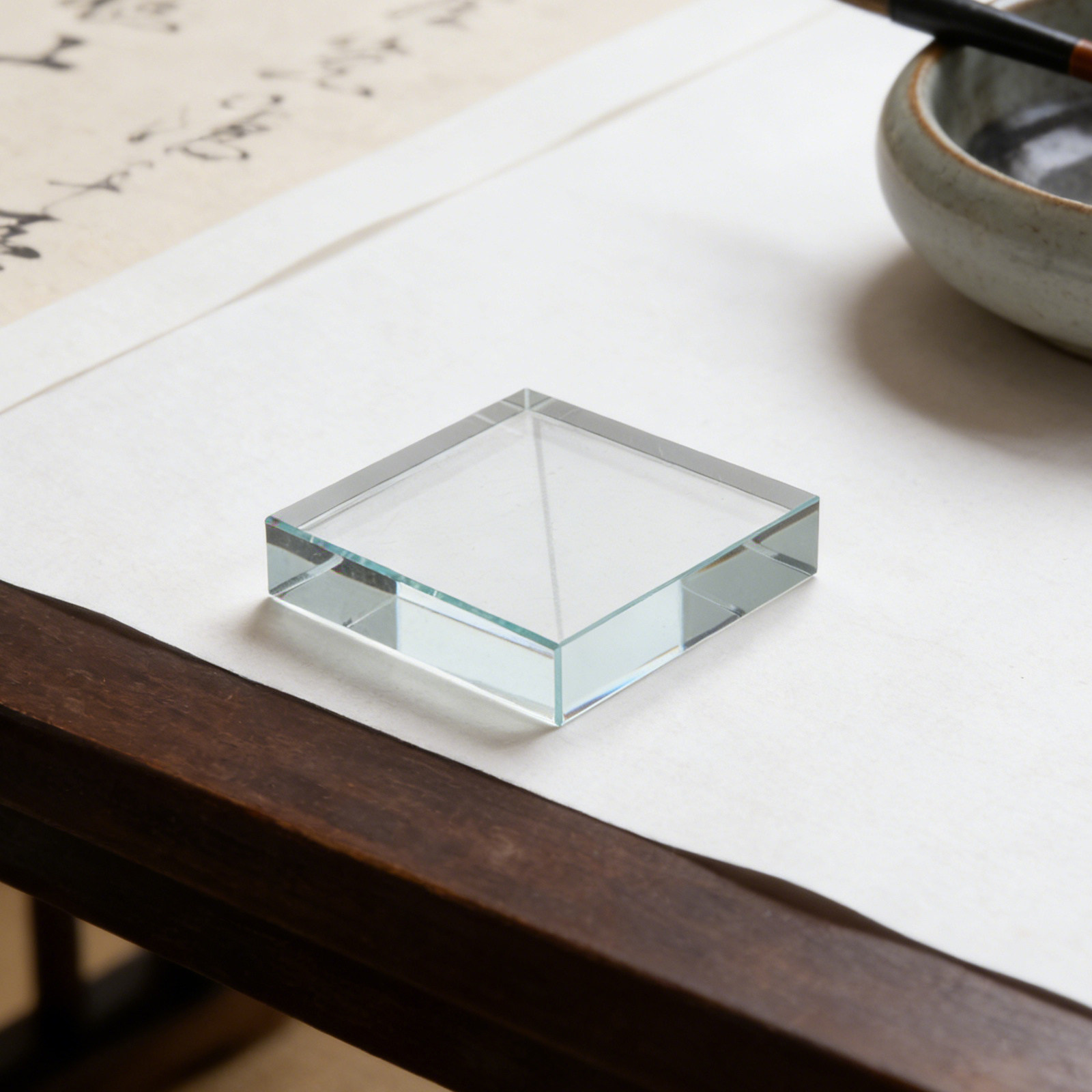 Transparent Square Paperweight - đánh giá và giá Paper Weight Crystal