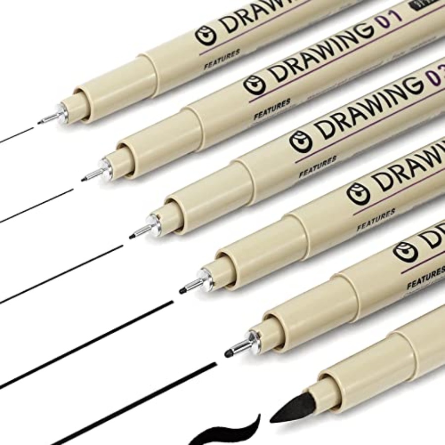 Muchcute Micro liner Drawing A - đánh giá và giá Archive Box Set