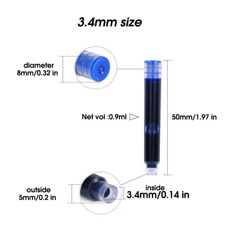 50pcs Fountain Pen Ink Cartrid - đánh giá và giá Fountain Pen Bottled Ink