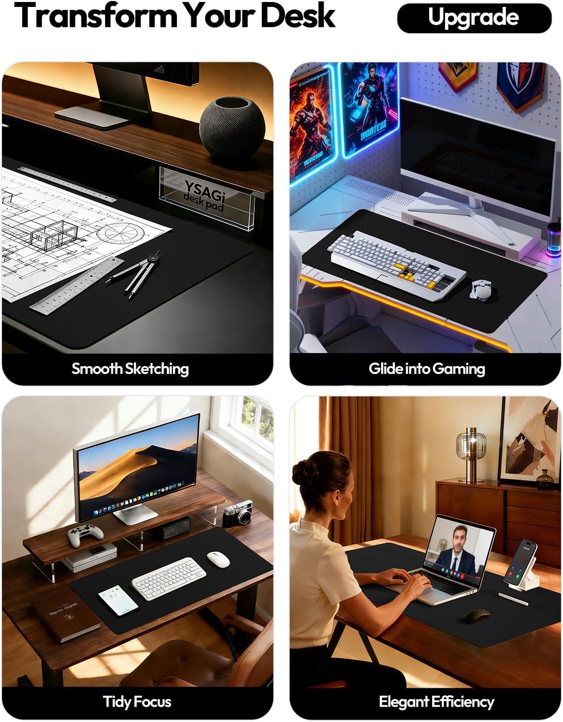 Large Leather Desk Pad Protect - đánh giá và giá Leather Desk Pad