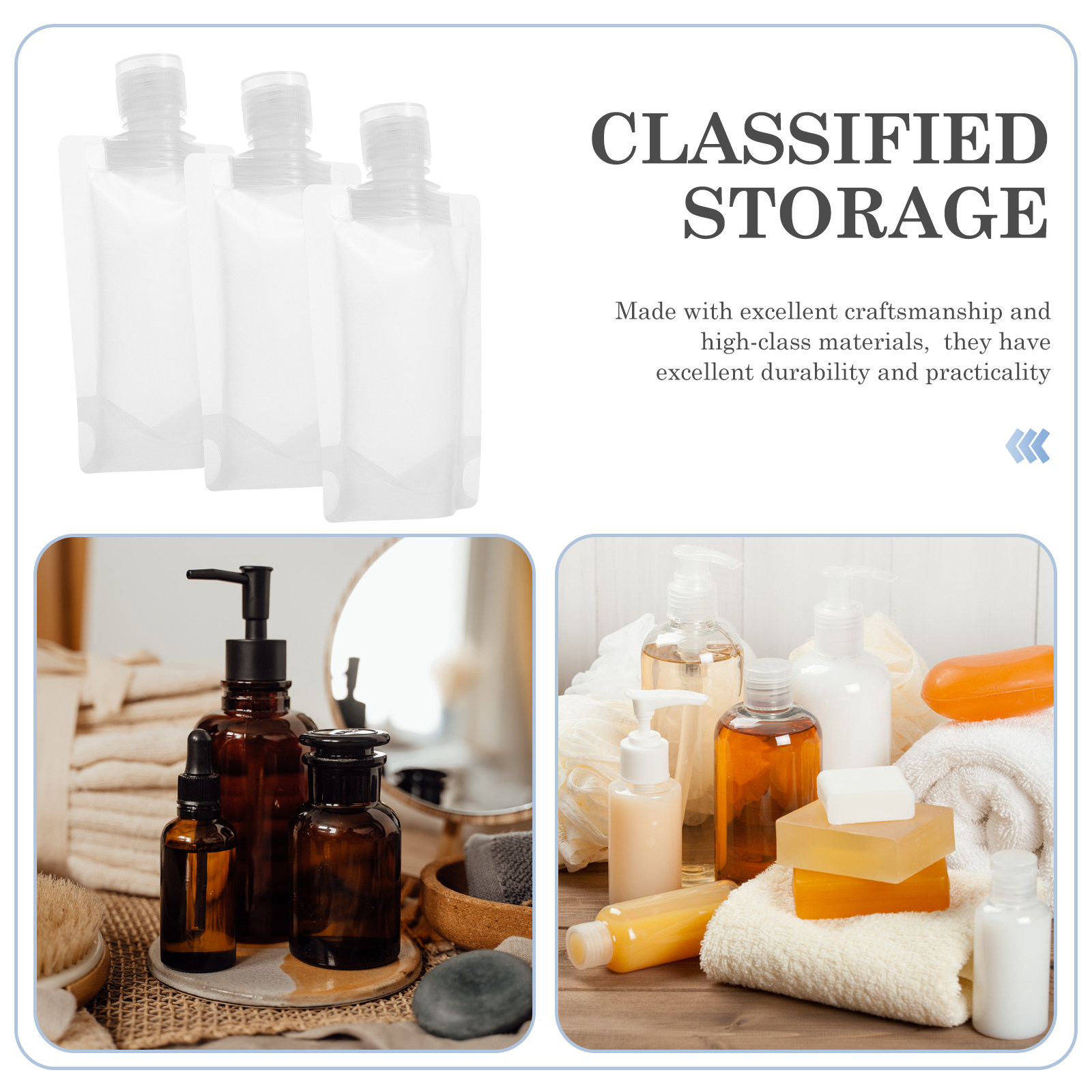 1Set Travel Lotion Storage Bag - đánh giá và giá Gel Refill Pack
