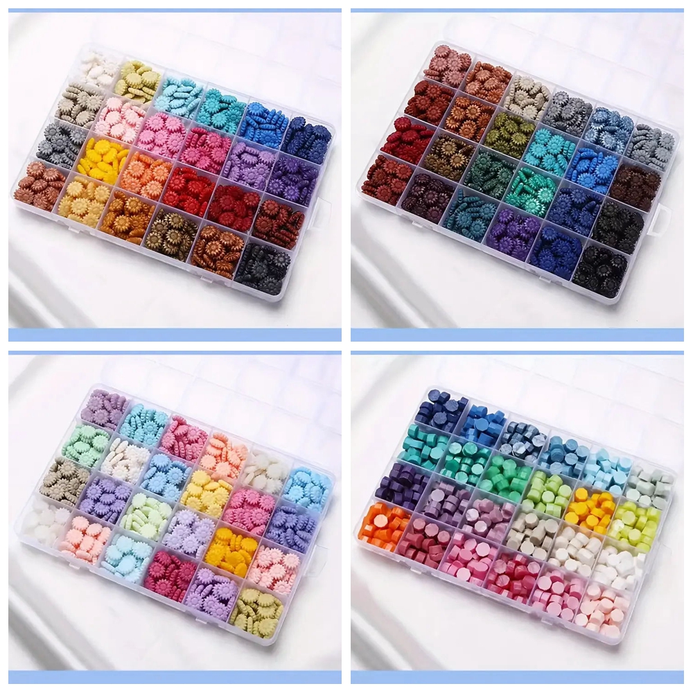 600Pcs Box Sealing Wax Beads,  - đánh giá và giá Wax Seal Stamp Set