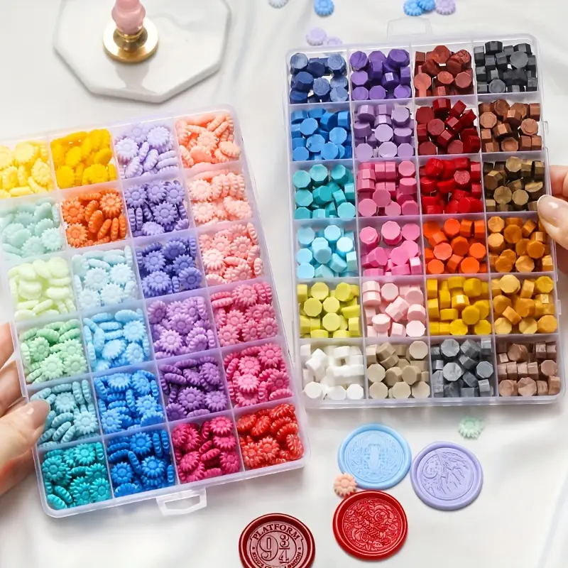 600Pcs Box Sealing Wax Beads,  - đánh giá và giá Wax Seal Stamp Set