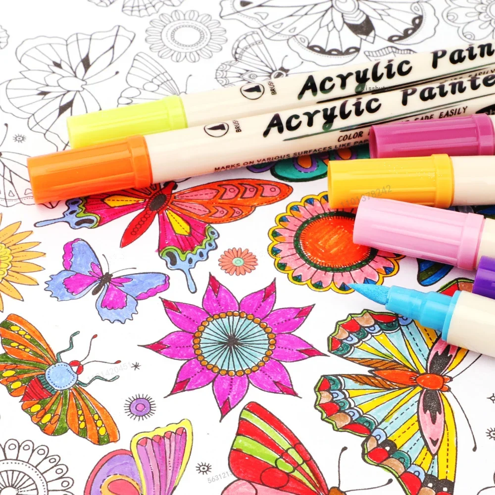 12-36 Colors Acrylic Paint Mar - đánh giá và giá Correction Pen Fine