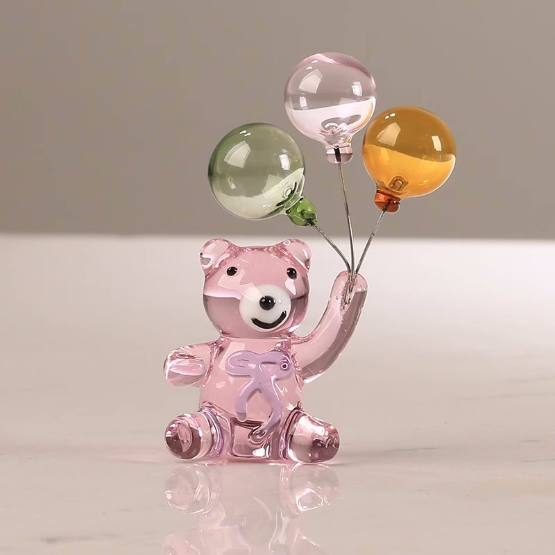 Crystal Bear Figurine with Thr - đánh giá và giá Paper Weight Crystal