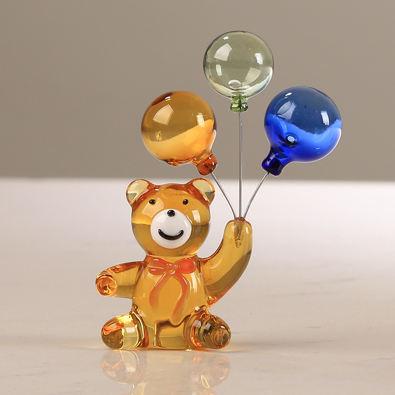 Crystal Bear Figurine with Thr - đánh giá và giá Paper Weight Crystal