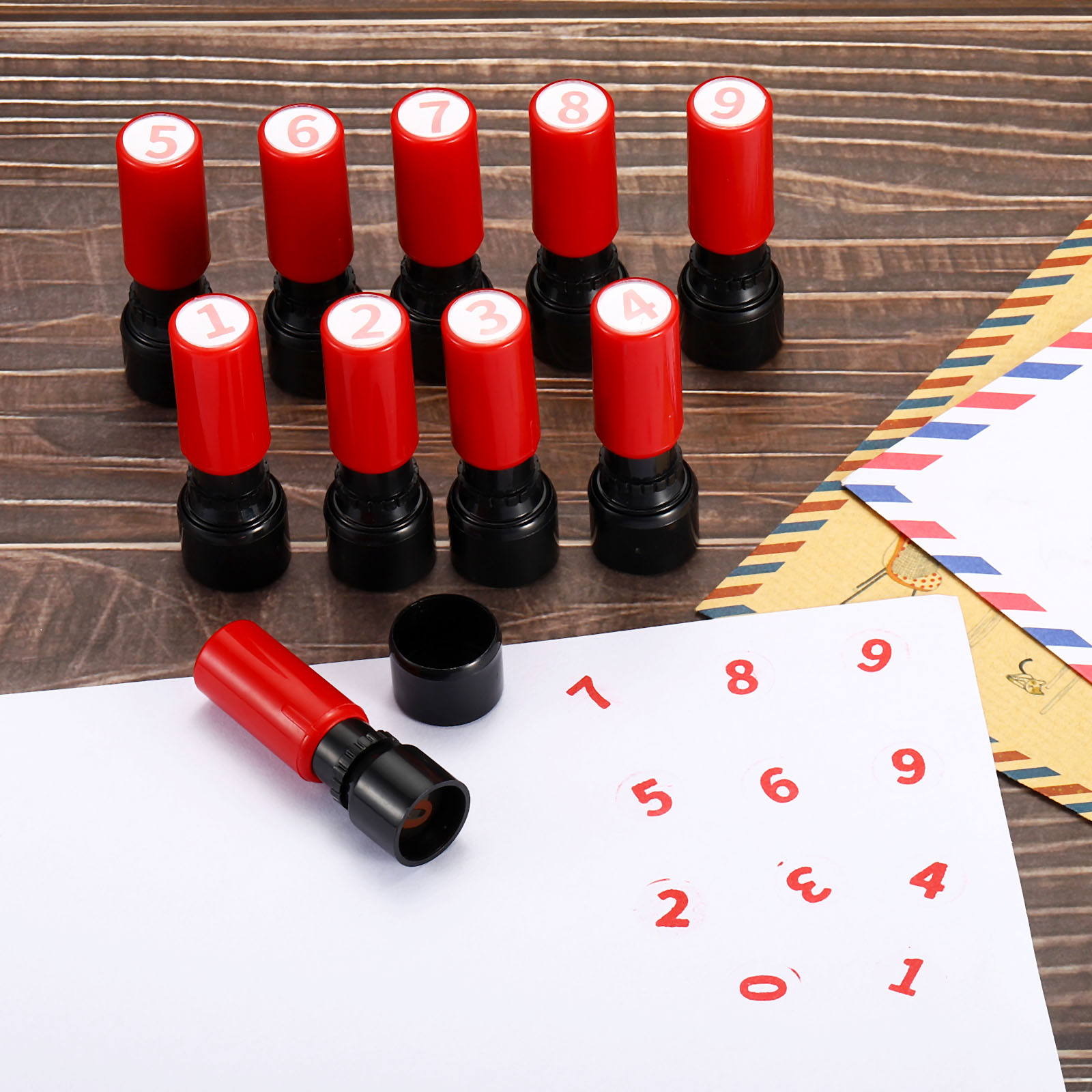 Number Stamps Self Inking Nume - đánh giá và giá Rubber Date Stamp