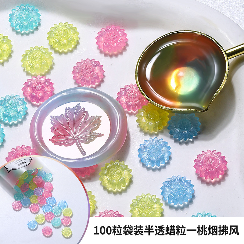 100pcs Translucent Sunflower S - đánh giá và giá Wax Seal Stamp Set