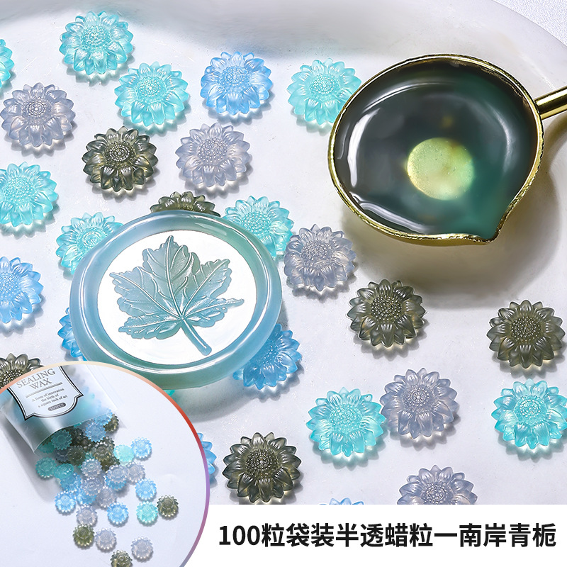 100pcs Translucent Sunflower S - đánh giá và giá Wax Seal Stamp Set