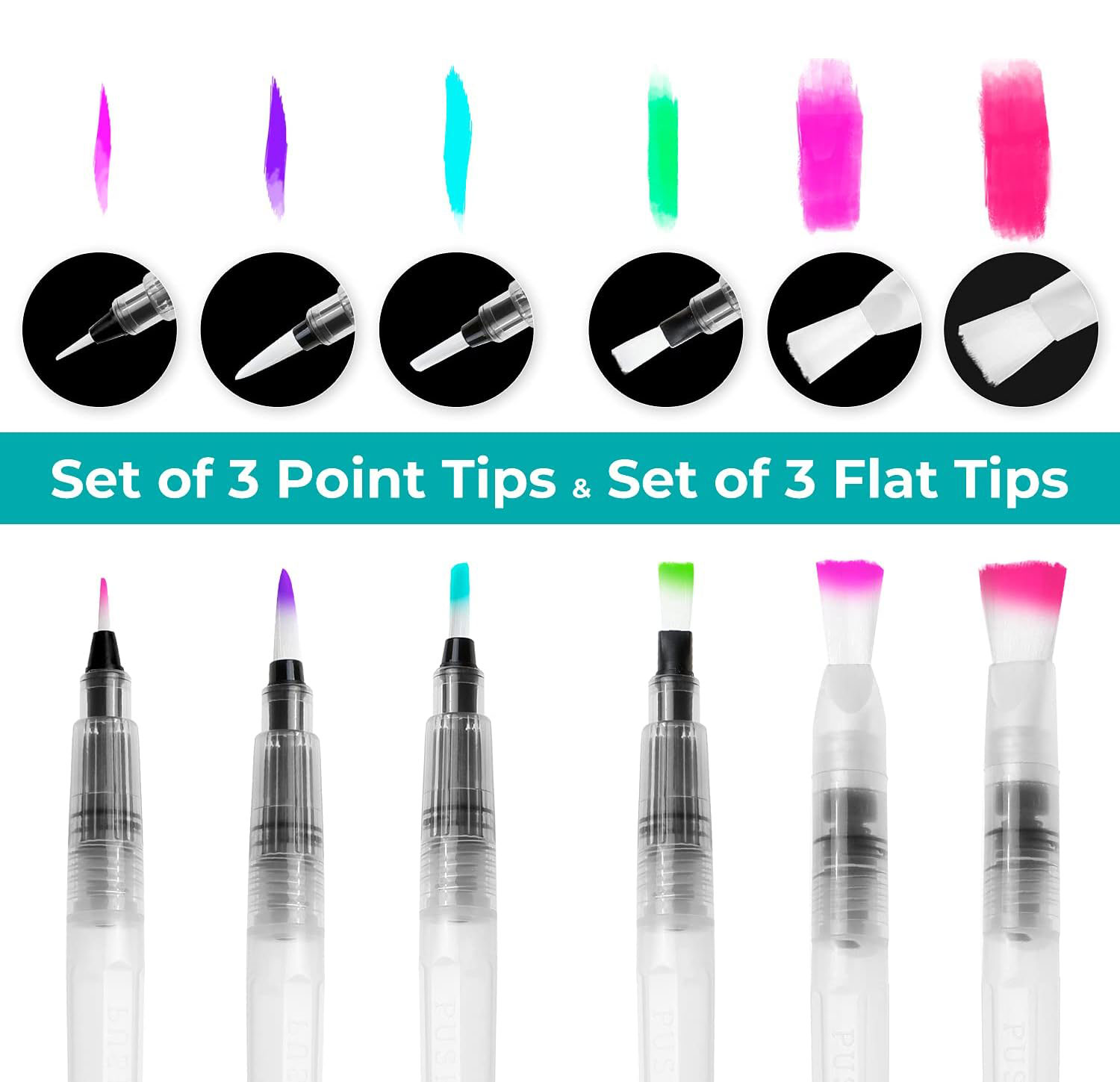 6/12/18pcs Water Color Brush P - đánh giá và giá Correction Pen Fine