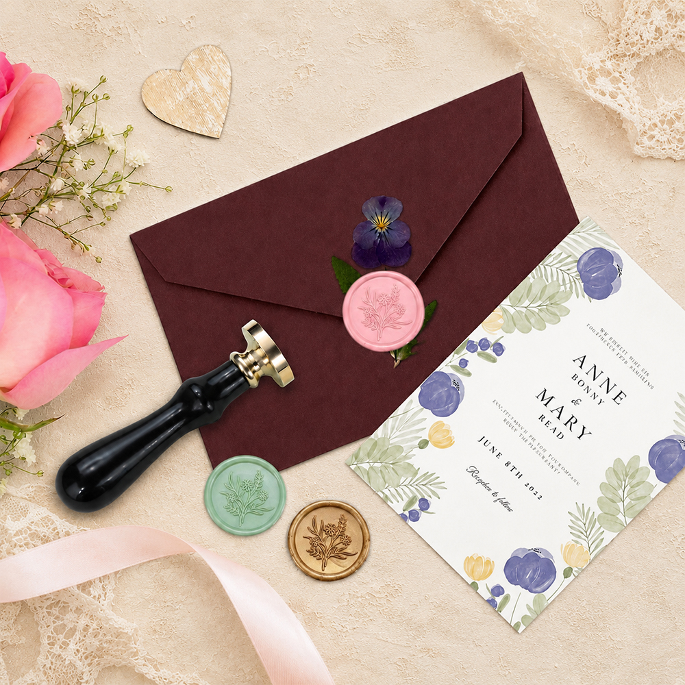 Wax Seal Stamp Set Flower Plan - đánh giá và giá Wax Seal Stamp Set
