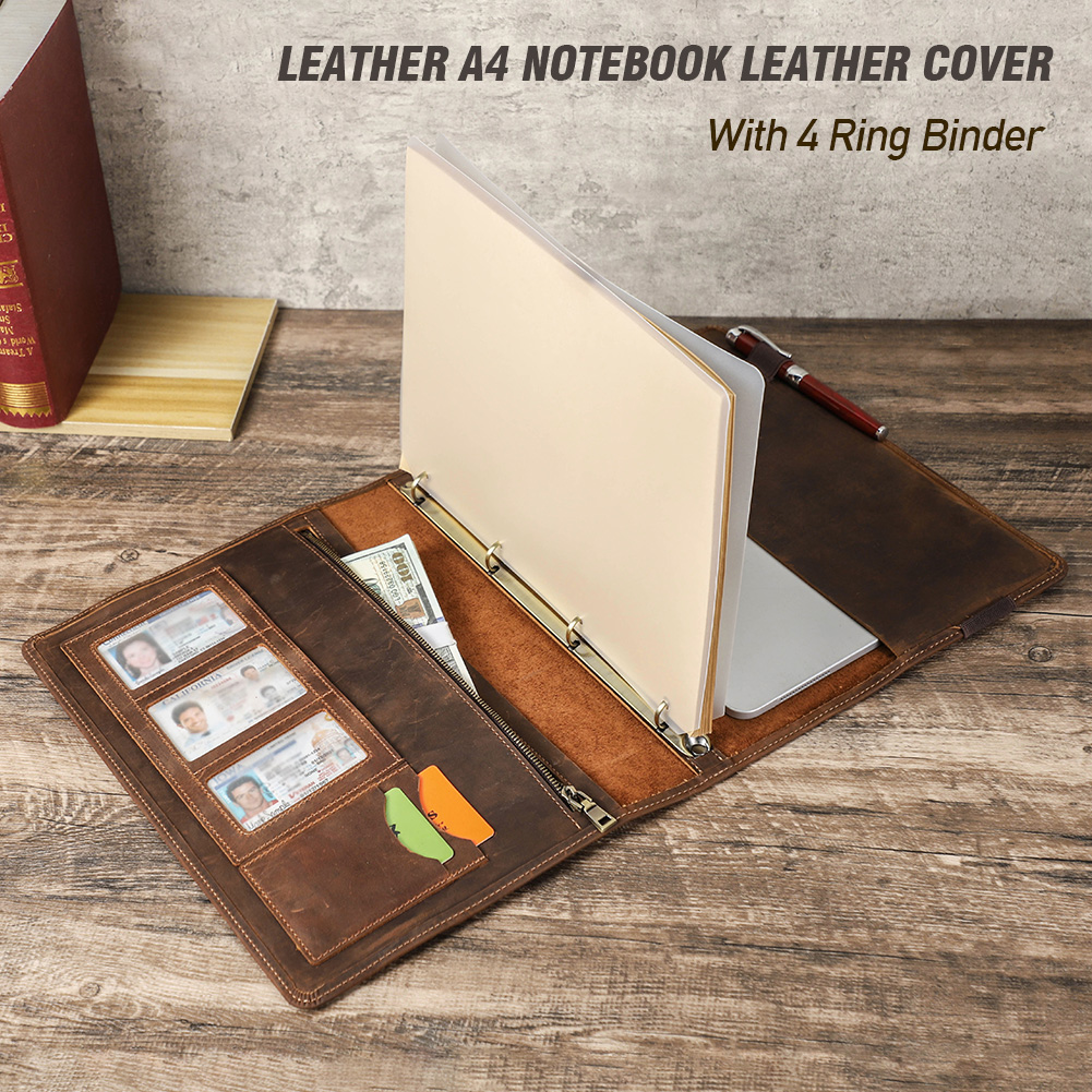 Luxury Retro Business A4 Noteb - đánh giá và giá Binder A4 Lever