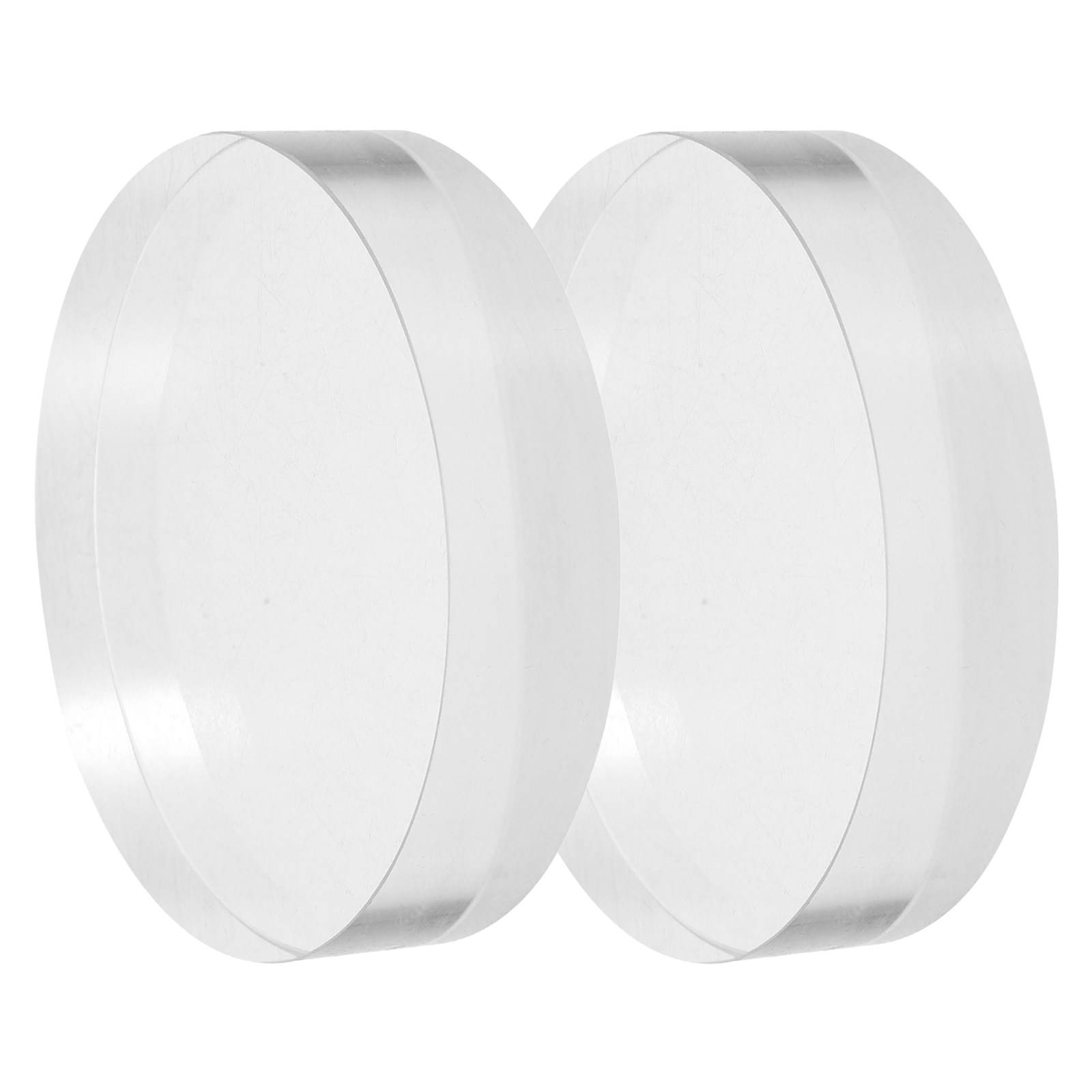 2Pcs Transparent Round Glass P - đánh giá và giá Book Weight Glass