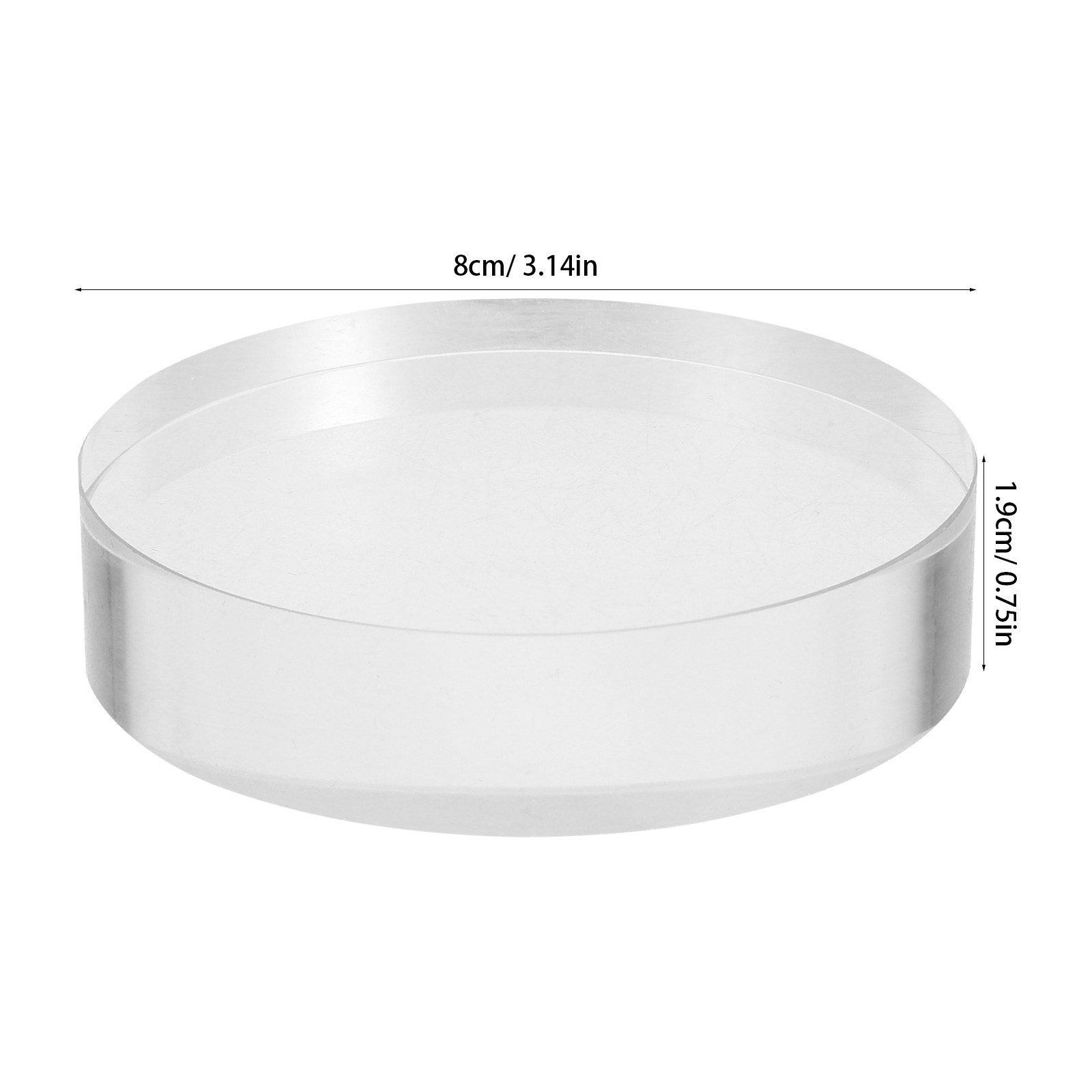 2Pcs Transparent Round Glass P - đánh giá và giá Book Weight Glass